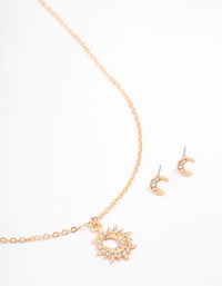 Gold Moon Celestial Jewellery Set - link has visual effect only