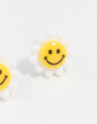 Smiley Daisy Stud Earrings - link has visual effect only