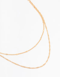 Gold Rope Double Chain Layered Necklace - link has visual effect only