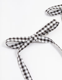 Gingham Fabric Bows 2-Pack - link has visual effect only