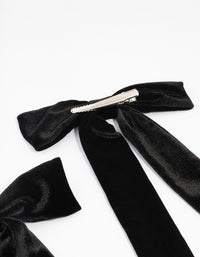 Black Large Velvet Fabric Bows 2-Pack - link has visual effect only