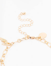 Gold Sea Charm Anklet - link has visual effect only