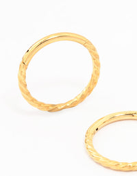 Gold Plated Titanium Sleeper Earrings 10 MM - link has visual effect only