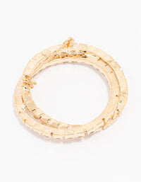 Gold Double Row Cupchain Brooch - link has visual effect only