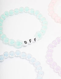 Pastel Beaded Friendship Bracelet 5-Pack - link has visual effect only