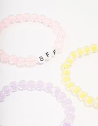 Pastel Beaded Friendship Bracelet 5-Pack - link has visual effect only