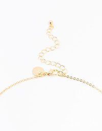 Gold Plated Pave Letter K Necklace - link has visual effect only