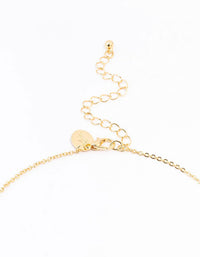 Gold Plated Pave Letter R Necklace - link has visual effect only