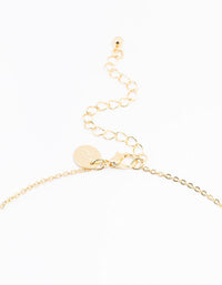 Gold Plated Pave Letter B Necklace - link has visual effect only