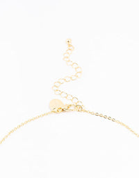 Gold Plated Pave Letter A Necklace - link has visual effect only