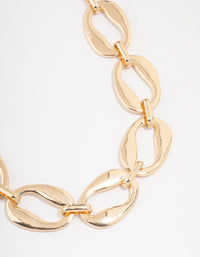 Gold Statement Chain Necklace - link has visual effect only