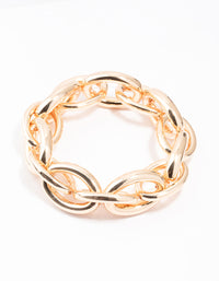 Gold Chain Bracelet - link has visual effect only