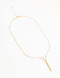 Gold Plated Tennis Butterfly Lariat Necklace - link has visual effect only