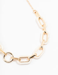 Gold Plated Opulant Chain Necklace - link has visual effect only