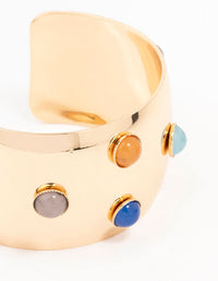 Dotted Gold Wrist Cuff - link has visual effect only