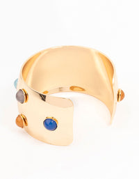 Dotted Gold Wrist Cuff - link has visual effect only