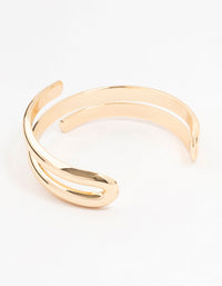 Gold Metal Wrap Cuff Bracelet - link has visual effect only