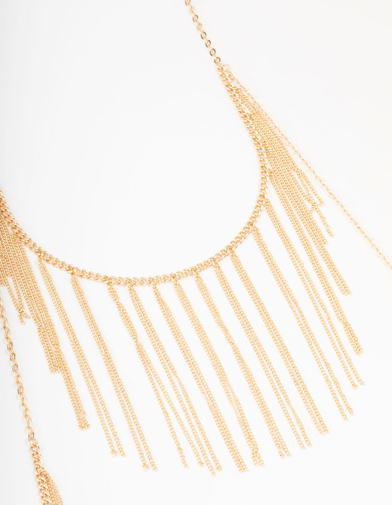 Gold Multi Tassel Necklace - Lovisa