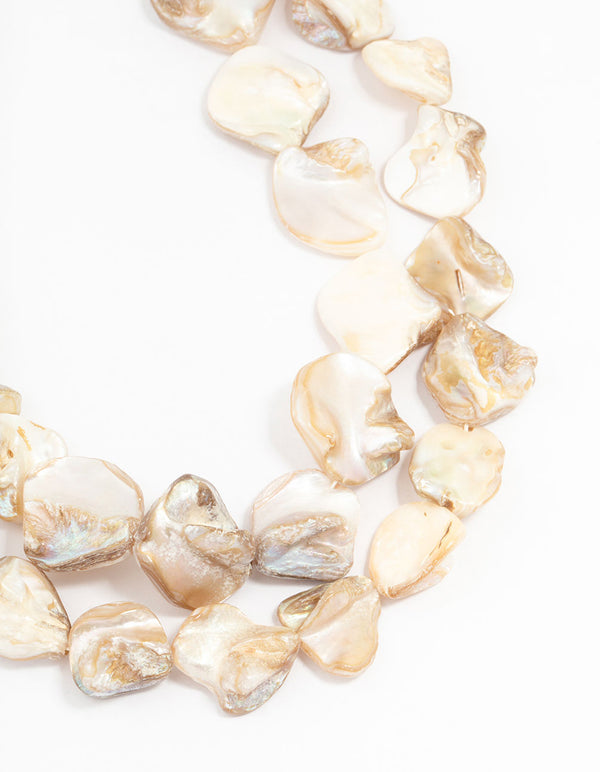 Large Shell Layered Necklace