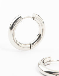 Waterproof Stainless Steel Thick Clicker Hoop Earrings 22 MM - link has visual effect only