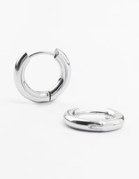 Waterproof Stainless Steel Clicker Hoop Earrings 16 MM - link has visual effect only