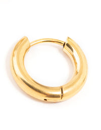 Gold Plated Stainless Steel Core Clicker Earrings 16 MM - link has visual effect only