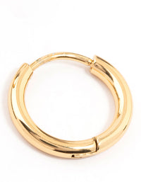 Waterproof Gold Plated Stainless Steel Core Clicker Earrings 14 MM - link has visual effect only