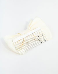 Classic Cream Bow Comb - link has visual effect only