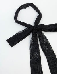 Thin Fabric Lace Fringe Scarf - link has visual effect only