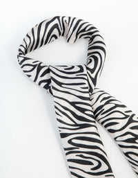 Zebra Fabric Satin Scarf - link has visual effect only