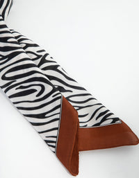 Zebra Fabric Satin Scarf - link has visual effect only