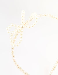 Kids Plastic Pearl Beaded Headband - link has visual effect only