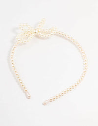 Kids Plastic Pearl Beaded Headband - link has visual effect only