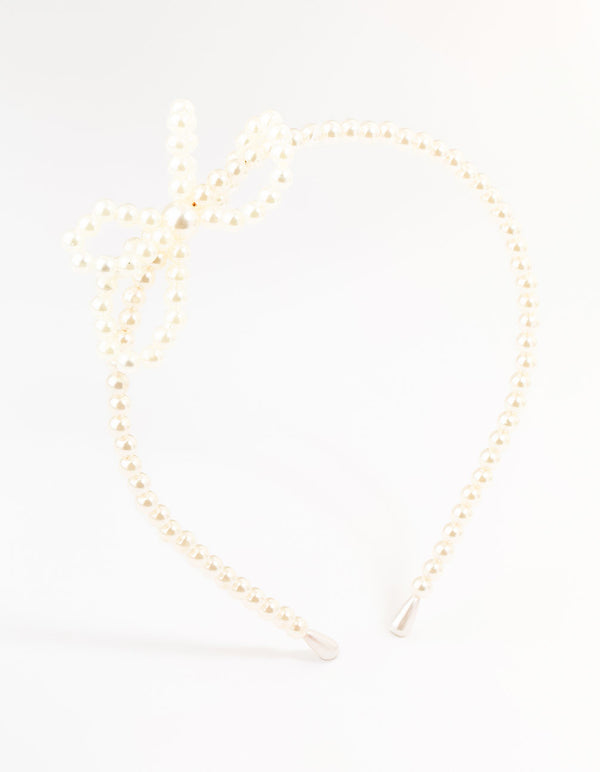 Kids Plastic Pearl Beaded Headband