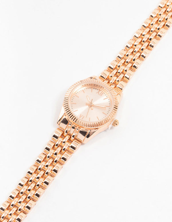 Rose Gold Round Small Watch