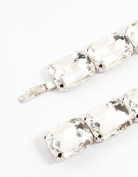 Silver Large 3 Stones Clips 2-Pack - link has visual effect only