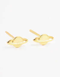 Gold Plated Sterling Silver Planet Stud Earrings - link has visual effect only