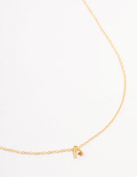 Gold Plated Sterling Silver Initial A Necklace - link has visual effect only