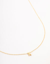 Gold Plated Sterling Silver Initial K Necklace - link has visual effect only