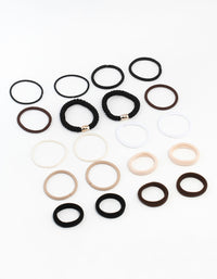 Core Black & Neutral Hair Ties 20-Pack - link has visual effect only