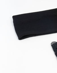 Black Plain & Lace Headbands 2-Pack - link has visual effect only