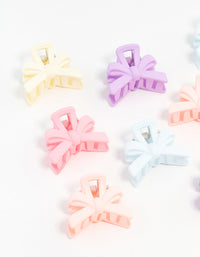 Mini Matte Bow Cut Out Hair Clips 10-Pack - link has visual effect only