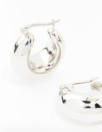 Stainless Steel Full Bubble Hoop Earrings - link has visual effect only