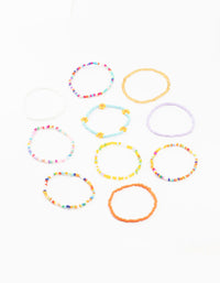 Beaded Daisy Stretch Bracelets 10-Pack - link has visual effect only