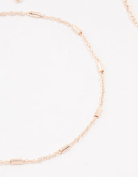 Rose Gold Tab Butterfly Anklets 3-Pack - link has visual effect only