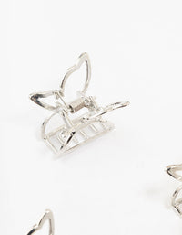 Small Silver Butterfly Clips - link has visual effect only