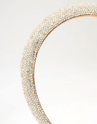 Silver Diamante Thin Mixed Metals Headband - link has visual effect only