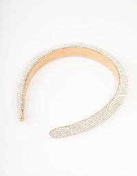 Silver Diamante Thin Mixed Metals Headband - link has visual effect only