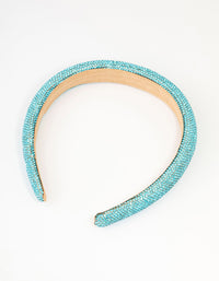 Blue Diamante Thin Mixed Metals Headband - link has visual effect only