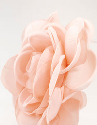 Large Pink Fabric Flower Headband - link has visual effect only